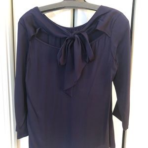Silk Navy Trina Turk blouse
